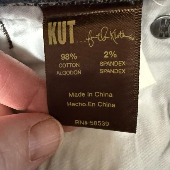 Kut From The Kloth Jeans Boot Cut Dark Wash Blue Denim Womens Size 10 KP011EQMCK - Picture 7 of 11